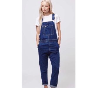 Topshop Blue Denim Overalls